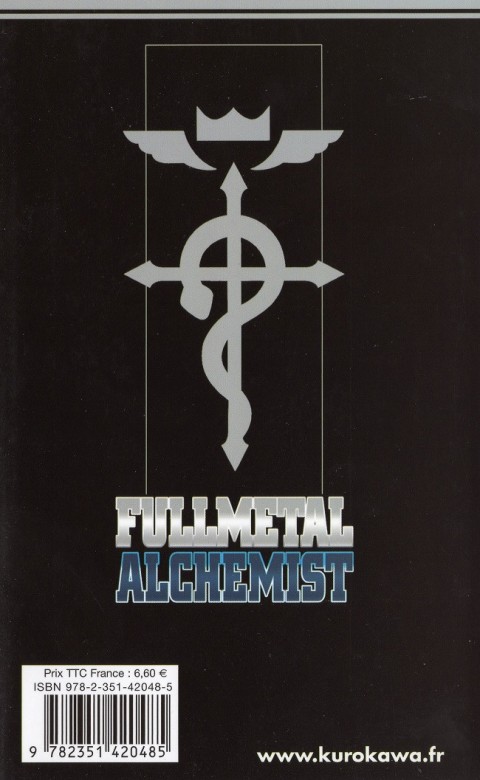 Verso de l'album FullMetal Alchemist Tome 8