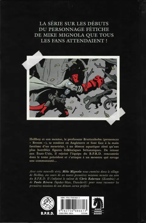 Verso de l'album Hellboy & B.P.R.D. Tome 2 1953