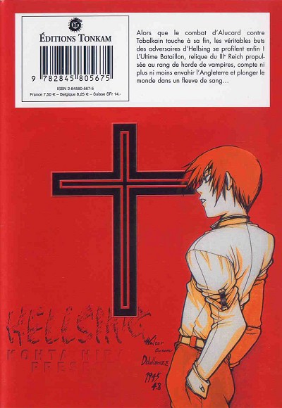 Verso de l'album Hellsing Vol. 4