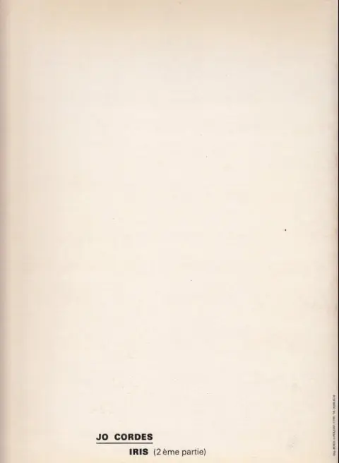 Verso de l'album Iris Tome 2 (2ème Épisode)