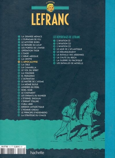 Verso de l'album Lefranc La Collection - Hachette Tome 10 L'apocalypse