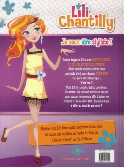 Verso de l'album Lili Chantilly Tome 1 Je veux être styliste