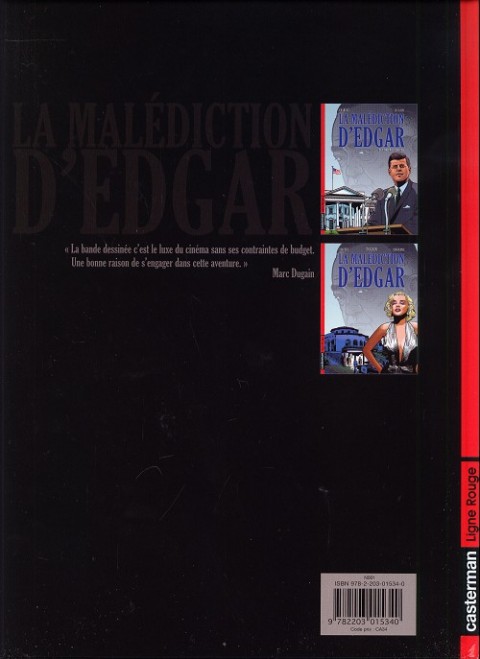 Verso de l'album La Malédiction d'Edgar Tome 3 This is the end