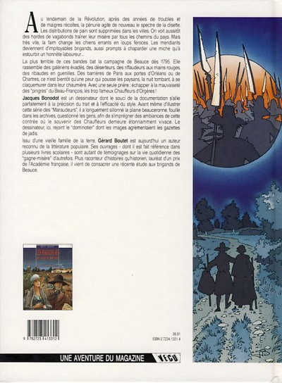 Verso de l'album Les Maraudeurs de la lune rousse Tome 1 Le carnaval des gueux