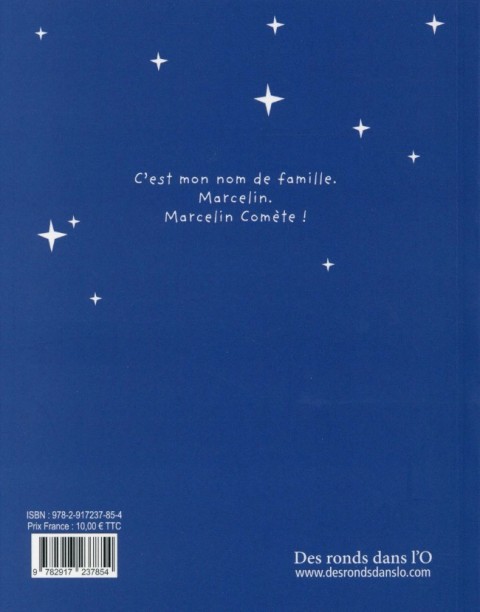 Verso de l'album Marcelin Comète Se balade dans le cosmos