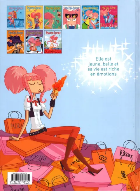 Verso de l'album Marie-Lune Tome 9 Je nage (presque) dans le bonheur !