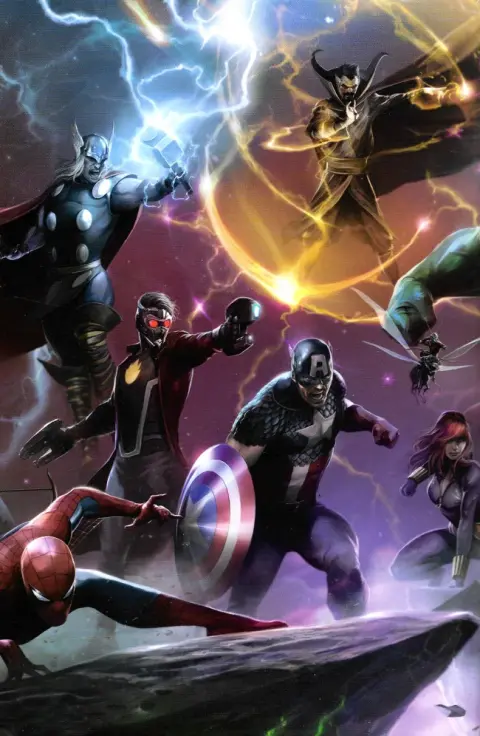 Verso de l'album Marvel Events Les Sagas Cosmiques