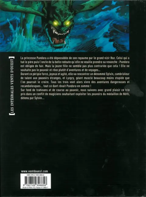 Verso de l'album Pandora