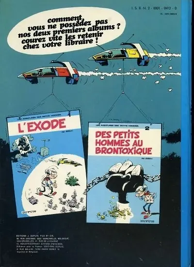 Verso de l'album Les Petits hommes Tome 3 Les guerriers du passé
