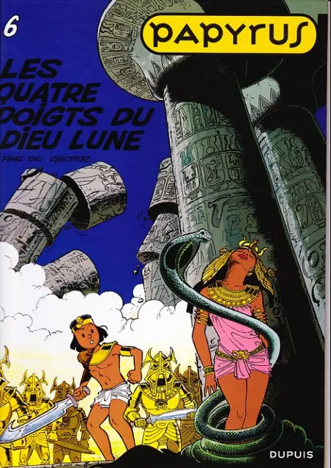 Couverture de l'album Papyrus Tome 6 Les quatre doigts du dieu lune