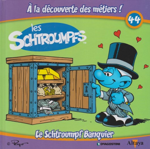 Couverture de l'album Les schtroumpfs - À la découverte des métiers ! 44 Le Schtroumpf Banquier