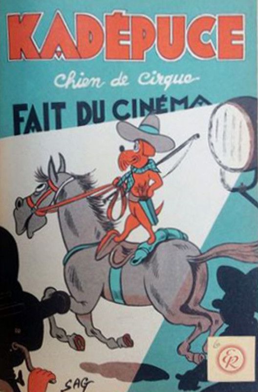 Couverture de l'album Kadépuce chien de cirque Tome 6 Kadépuce fait du cinéma