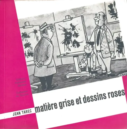 matière grise et dessins roses