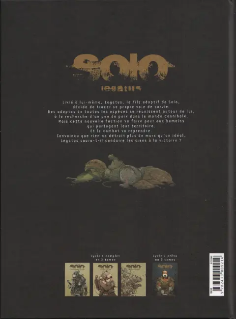 Verso de l'album Solo Tome 4 Legatus