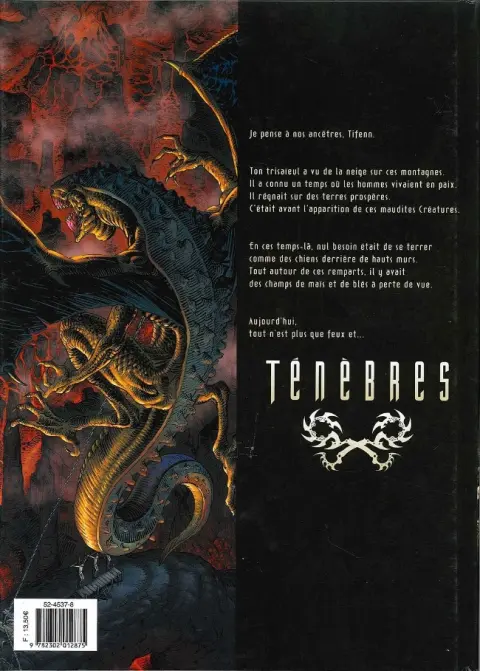 Verso de l'album Ténèbres Tome 2 Tifenn