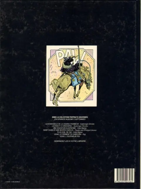 Verso de l'album Ugaki Tome 2 L'escrimeur fou