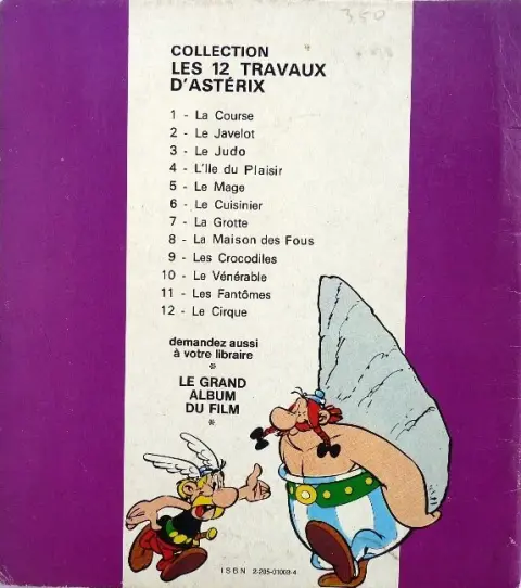 Verso de l'album Les 12 travaux d'Astérix Tome 3 Le judo