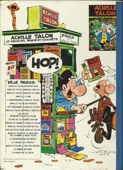 Verso de l'album Achille Talon Tome 8 Achille Talon méprise l'obstacle