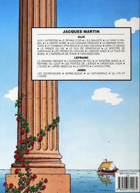 Verso de l'album Alix Tome 9 Le Dieu sauvage