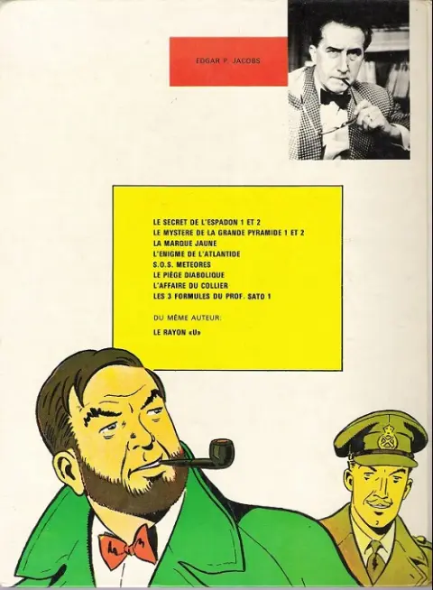 Verso de l'album Blake et Mortimer Tome 8 Le Piège diabolique