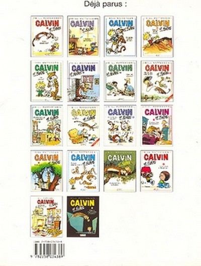 Verso de l'album Calvin et Hobbes Tome 2 En avant, tête de thon !
