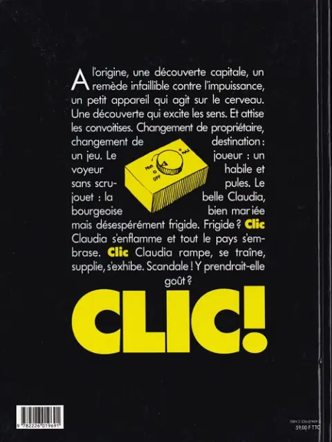 Verso de l'album Le déclic 1 Une Femme sous influence