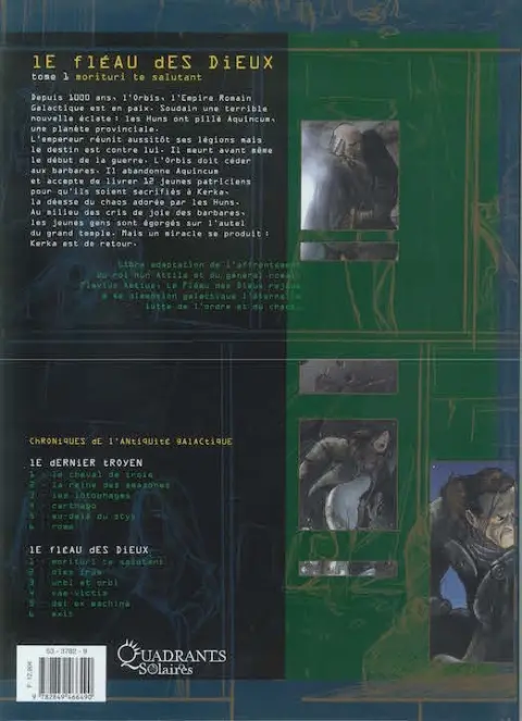 Verso de l'album Le Fléau des dieux Tome 1 Morituri te salutant