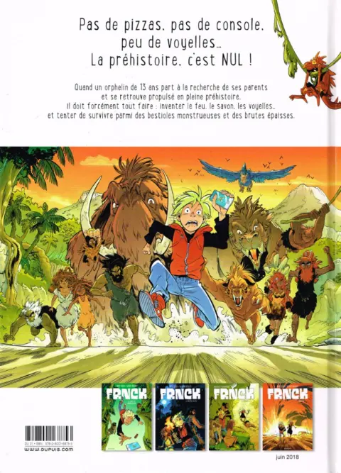 Verso de l'album Frnck Tome 2 Le baptême du feu