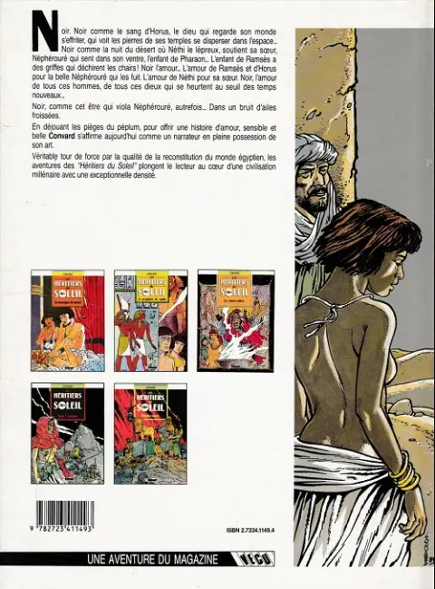 Verso de l'album Les Héritiers du soleil Tome 4 Noir l'amour