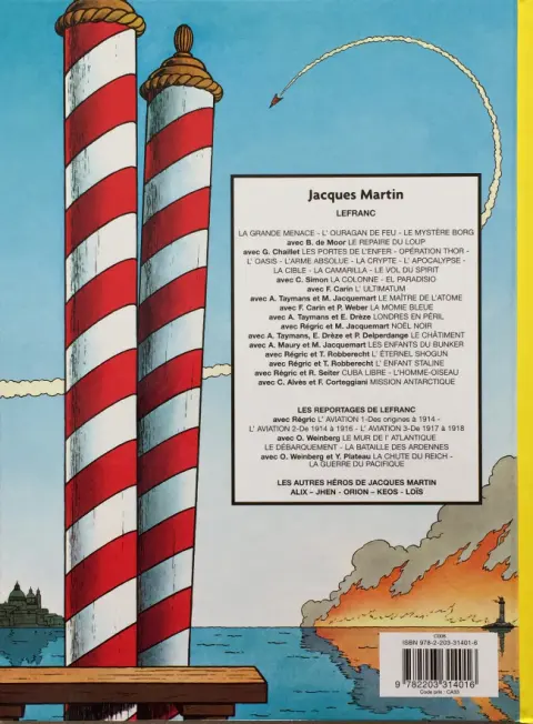 Verso de l'album Lefranc Tome 3 Le mystère Borg