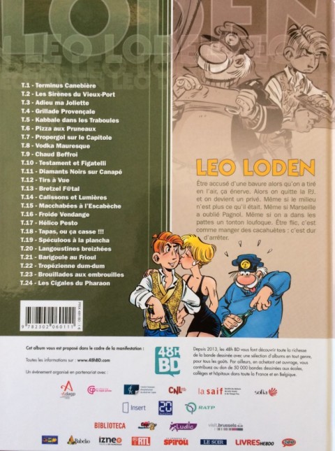 Verso de l'album Léo Loden Tome 6 Pizza aux pruneaux