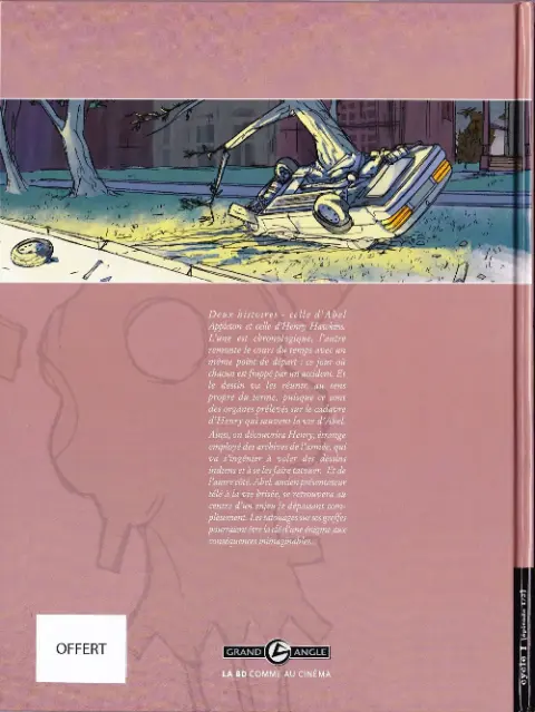Verso de l'album La Main du singe Tome 1