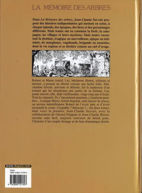 Verso de l'album La Mémoire des arbres Tome 1 La hache et le fusil - Tome 1
