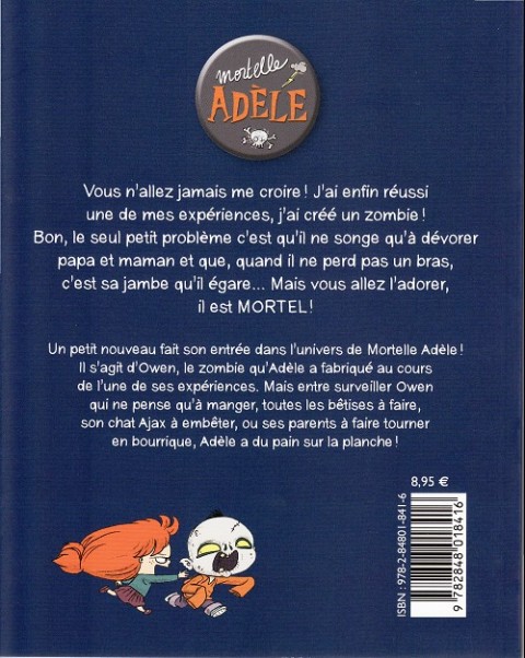 Verso de l'album Mortelle Adèle Tome 6 Un talent monstre !