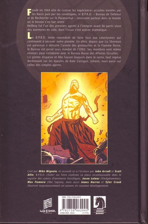 Verso de l'album B.P.R.D. - L'Enfer sur Terre Tome 3 Le Retour du Maître