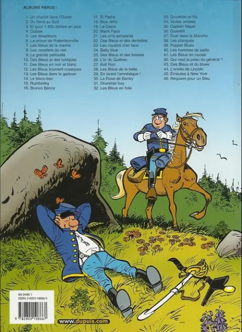 Verso de l'album Les Tuniques Bleues Tome 9 La grande patrouille