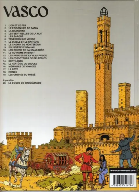 Verso de l'album Vasco Tome 5 Les Barons
