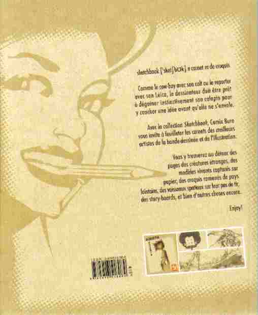 Verso de l'album Sketchbook - Comix Buro Sketchbook Augustin