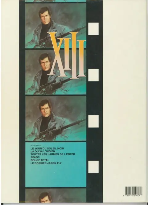 Verso de l'album XIII Tome 3 Toutes les larmes de l'enfer