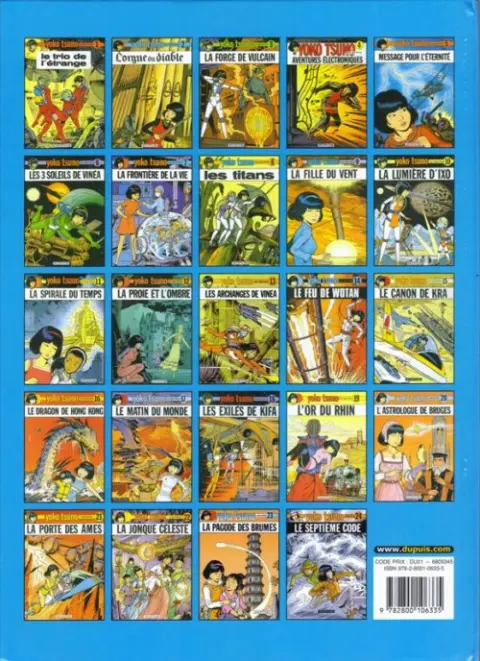 Verso de l'album Yoko Tsuno Tome 9 La fille au vent