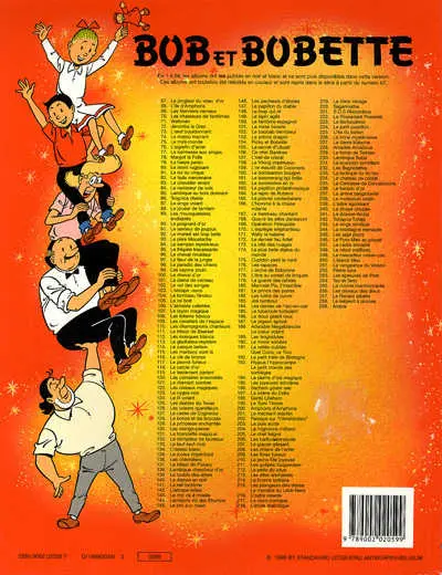 Verso de l'album Bob et Bobette Tome 259 Ambre