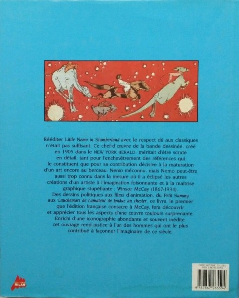 Verso de l'album Little Nemo Little Nemo au pays de Winsor McCay