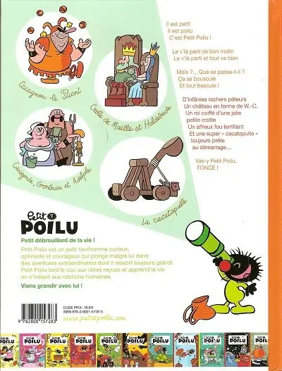 Verso de l'album Petit Poilu Tome 13 au château de Crotte de Maille