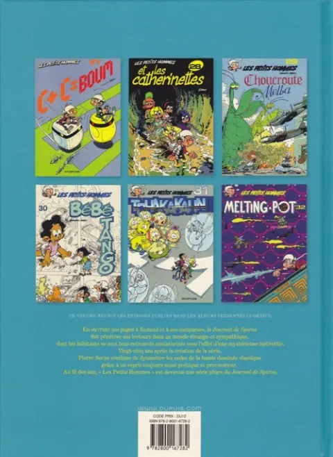 Verso de l'album Les Petits hommes Intégrale 1990-1995