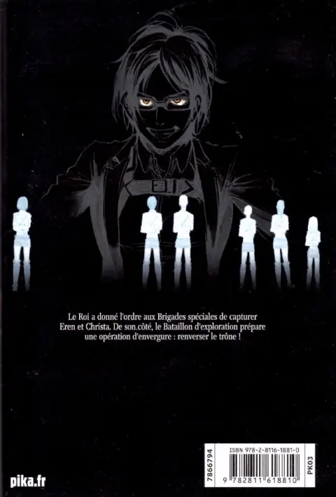 Verso de l'album L'Attaque des Titans 14