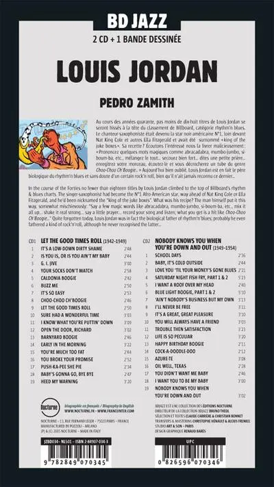 Verso de l'album BD Jazz Louis Jordan