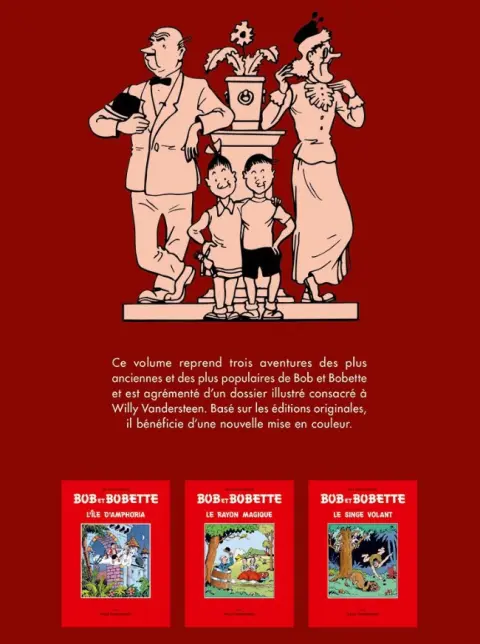 Verso de l'album Les Aventures de Bob et Bobette Tome 1 Patrimoine 1945-1947