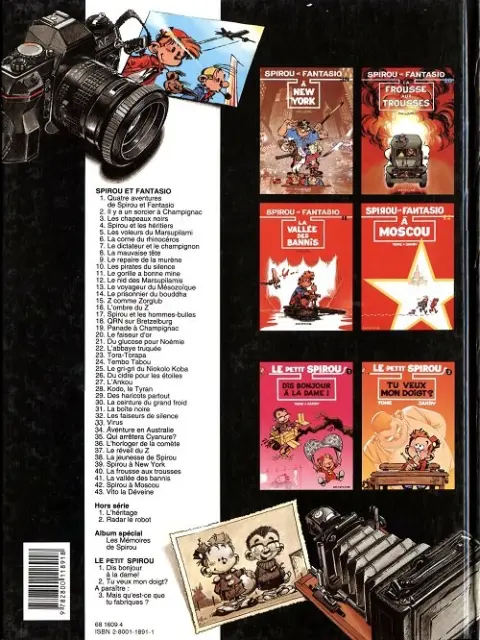 Verso de l'album Spirou et Fantasio Tome 43 Vito la déveine