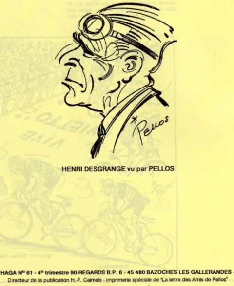 Verso de l'album Les grandes heures du tour illustrées par Pellos (I)