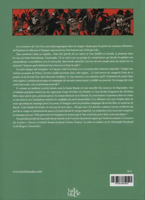 Verso de l'album Le tsar fou Les aventures du tsar fou - Intégrale